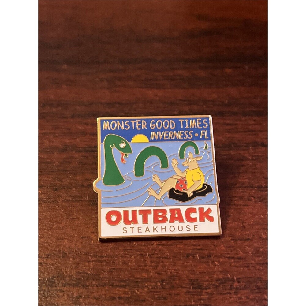 Outback Steakhouse Monster Good Times Inverness Florida Lapel Hat Pin